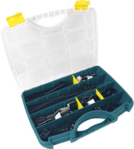 Produktbild von SapiSelco Kabelbinder-Sortiment 350-teilig mit Klebesockel 491300 4030884913000