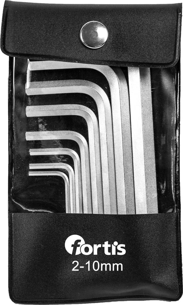 Produktbild von FORTIS Winkelschraubendreher-Satz in Tasche 8-teilig 2-10mm 4242701241 4063726004574