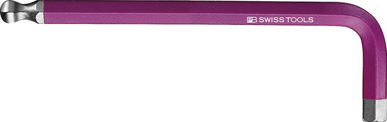 Produktbild von Swiss Tools Winkelschraubendreher DIN 911 Kugelkopf Rainbow 8mm PB 212.8 PU 7610733063826
