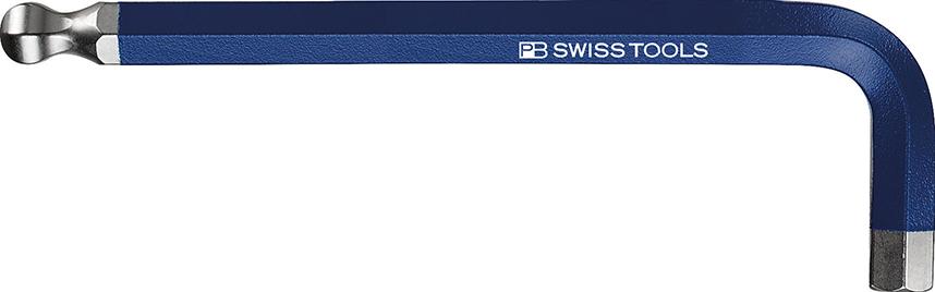 Produktbild von Swiss Tools Winkelschraubendreher DIN 911 Kugelkopf Rainbow 10mm PB 212.10 BL 7610733063833