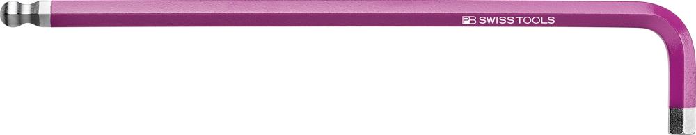 Produktbild von Swiss Tools Winkelschraubendreher DIN 911L Rainbow 8mm Kugelkopf PB 212.L 8 PU 7610733077045