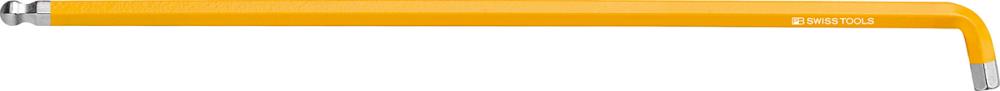 Produktbild von Swiss Tools Winkelschraubendreher 100° kurz Rainbow 4mm Kugelkopf PB 2212.L 4 YE 7610733243624