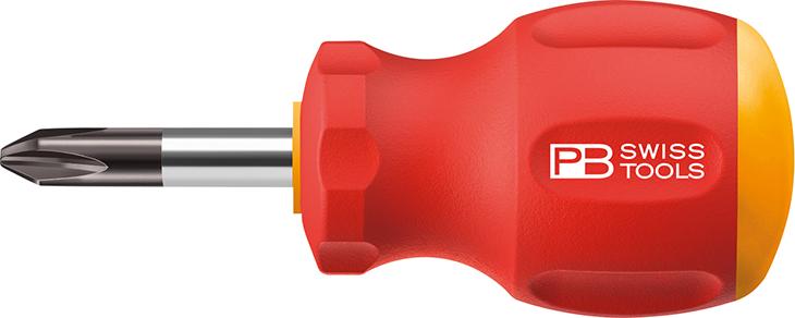 Produktbild von Swiss Tools Schraubendreher Stubby PH2x 35mm SwissGrip PB 8195.2-35 7610733251346