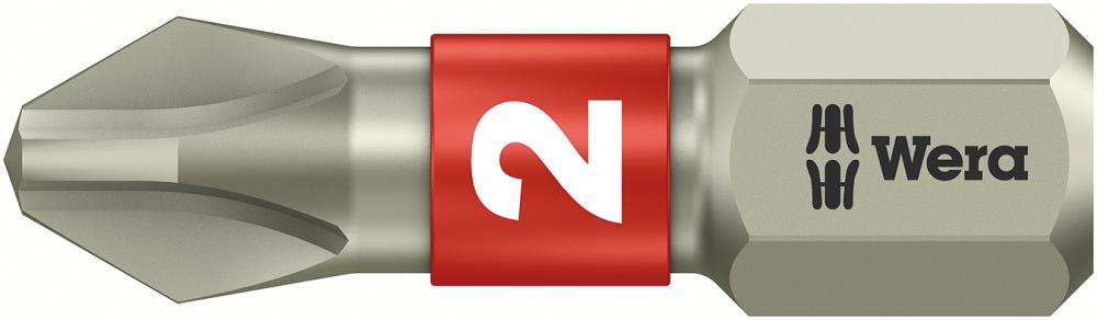 Produktbild von Wera Bit rostfrei 1/4" DIN 3126 C6,3 PH2x25mm 5071011001 4013288110992