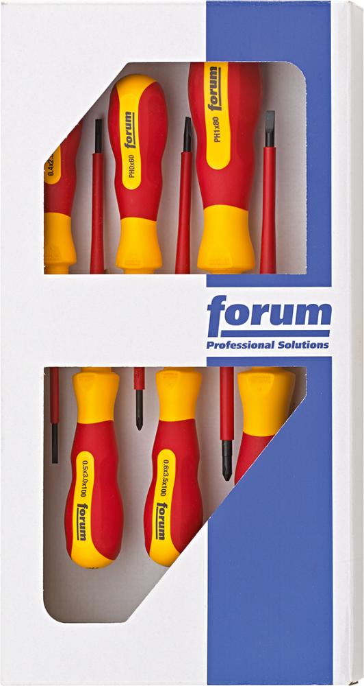 Produktbild von FORUM Schraubendreher-Satz VDE 6-teilig Schlitz/PH 4242727130 4317784850636