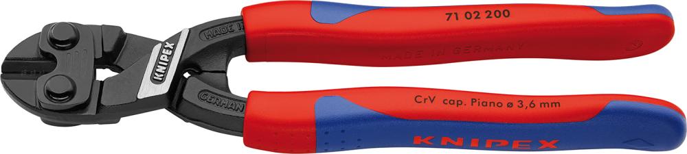Produktbild von KNIPEX Bolzenabschneider Mini 7102200 mit Mehrkomponentengriffen 200mm Cobolt 71 02 200 4003773047056