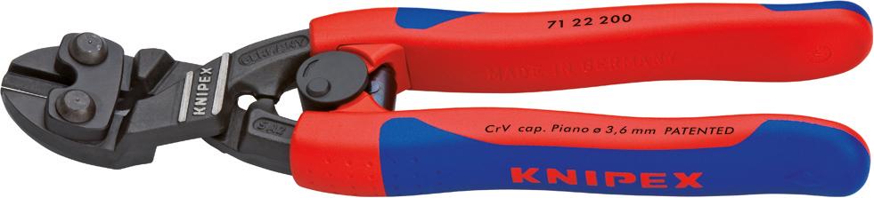 Produktbild von KNIPEX Bolzenabschneider Mini 20° mit Mehrkomponentengriffen 200mm Cobolt 71 22 200 4003773066873