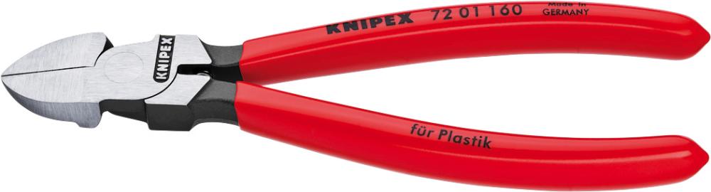 Produktbild von KNIPEX Seitenschneider für Kunststoff ohne Fase 160mm 72 01 160 4003773041245