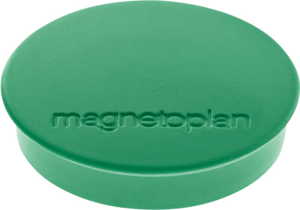 Produktbild von Magnetoplan Magnet Ø 30mm VE:10 Haftkraft 700 g grün 4217609025 4013695013879