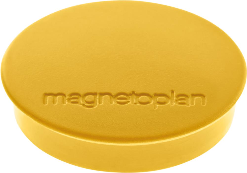 Produktbild von Magnetoplan Magnet Ø 30mm VE:10 Haftkraft 700 g gelb 1664202 4013695025537