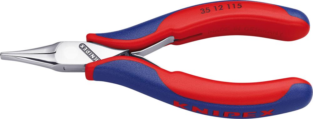 Produktbild von KNIPEX Greifzange Elektronik Backen flachbreit 115mm 35 12 115 4003773035107