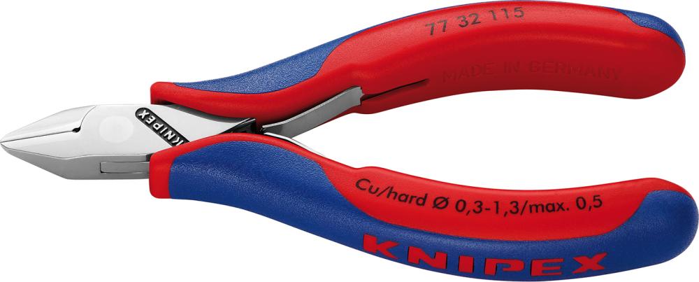 Produktbild von KNIPEX Seitenschneider Elektronik Spitzkopf mit kleiner Fase 115mm 77 32 115 4003773044307