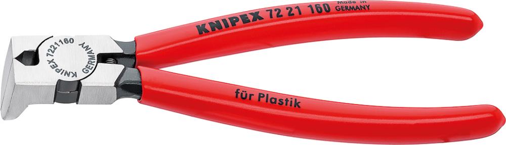 Produktbild von KNIPEX Seitenschneider für Kunststoff gewinkelt 85° 160mm 72 21 160 4003773046820