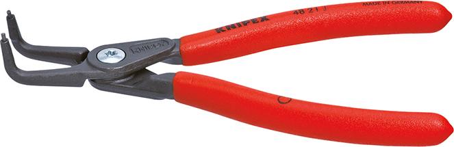 Produktbild von KNIPEX Sicherungsringzange innen gebogen grau atramentiert J21 mm 48 21 J21 4003773048640