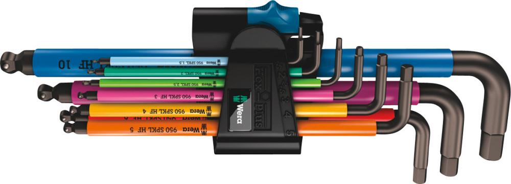 Produktbild von Wera Winkelschraubendreher-Satz Multicolor mit Haltefunktion 9-teilig 5022210001 4013288188403