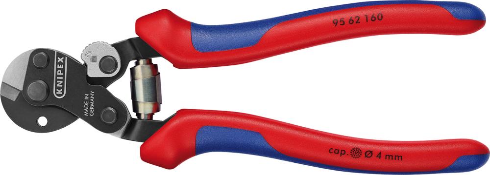 Produktbild von KNIPEX Drahtseilschere mit Mehrkomponenten-Griff 160mm 95 62 160 4003773082354