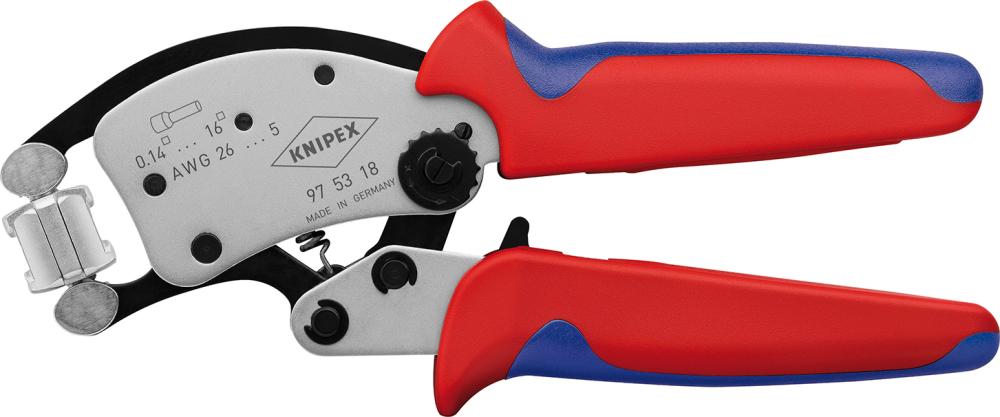 Produktbild von KNIPEX Crimpzange für Aderendhülsen Twistor 0,14-16qmm 97 53 18 4003773082729