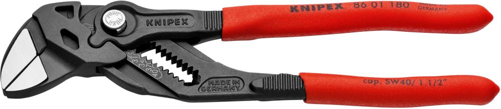 Produktbild von KNIPEX Zangenschlüssel 180mm schwarz atramentiert 86 01 180 4003773084273