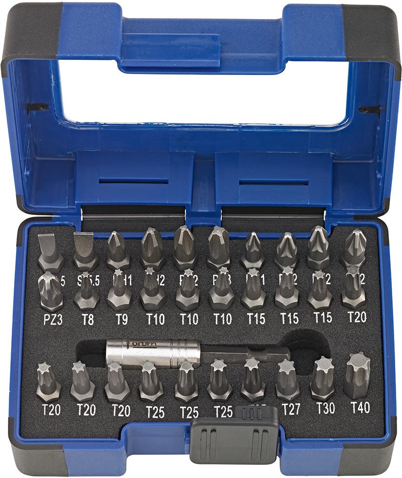 Produktbild von FORUM Bit-Sortiment 32-teilig Holz 4243005950 4317784968058