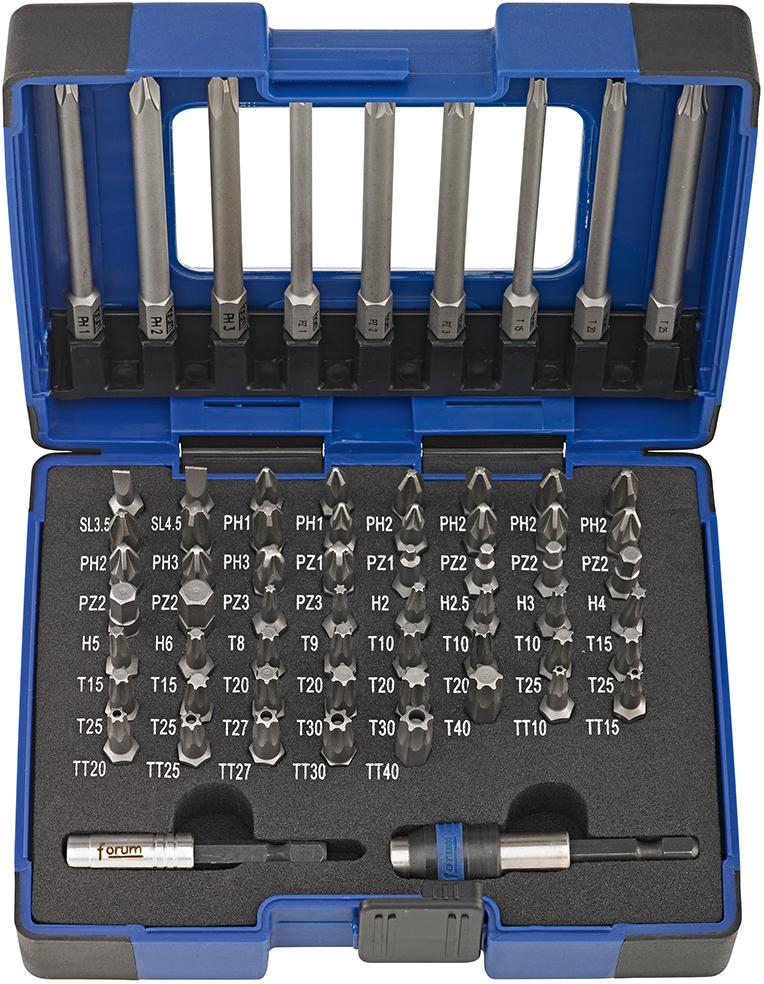 Produktbild von FORUM Bit-Sortiment 64-teilig Universal 4243005962 4317784968096