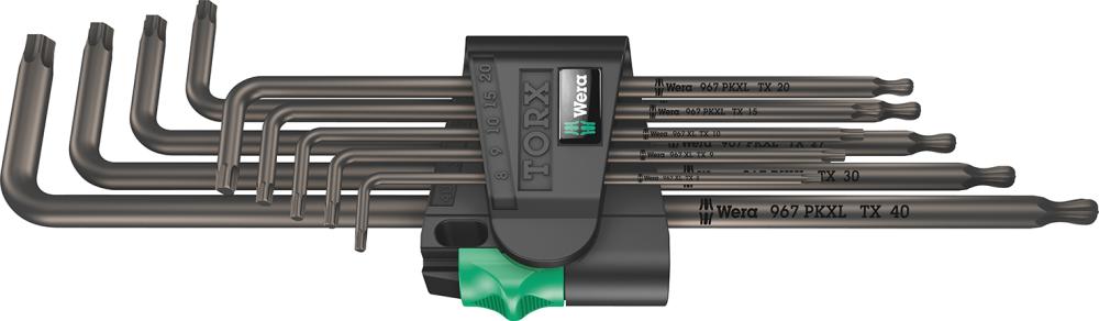 Produktbild von Wera Winkelschraubendreher-Satz lang 9-teilig T8-T40 Kugelkopf 5024460001 4013288193520