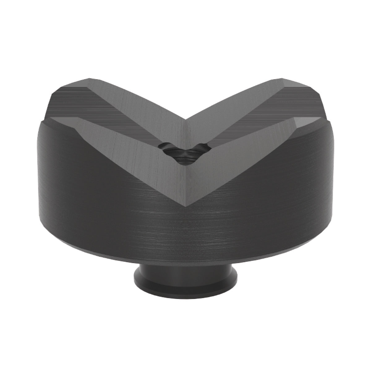 Produktansicht von Siegmund Vario-Prisma Ø 50 mm Höhe 20 mm 90°/120° mit eingeschraubtem Bund nitriert für System 16