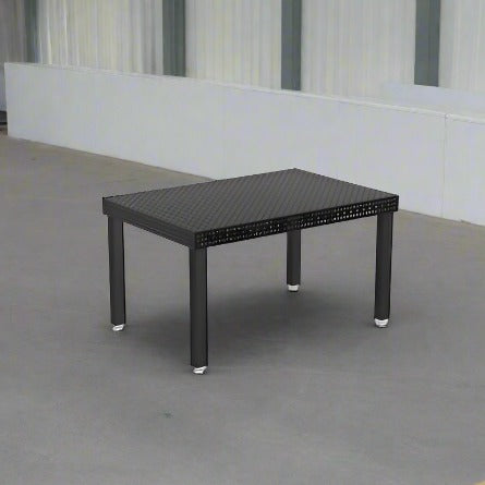 Produktansicht von Siegmund Schweißtisch 1500 x 1000 x 100 mm Professional Extreme 8.7 System 16 Plasmanitriert höhenverstellbar 600-900 mm mit Lenkrolle und Feststellbremse