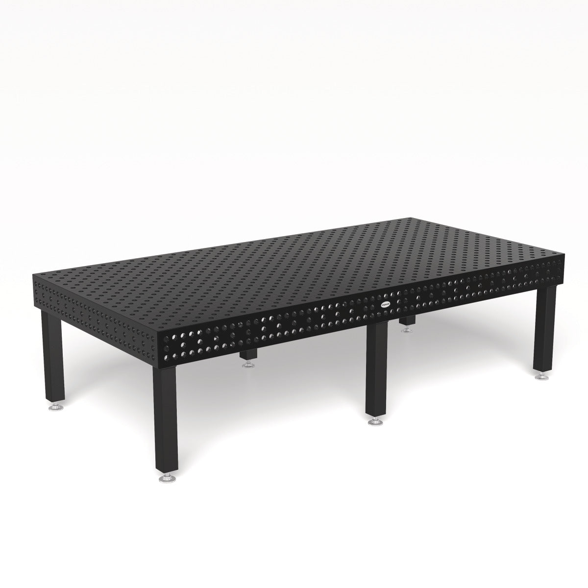 Produktansicht von Siegmund Schweißtisch 3000 x 1500 x 200 mm Professional Extreme 8.7 System 28 Plasmanitriert, Diagonalraster höhenverstellbar 550-900 mm