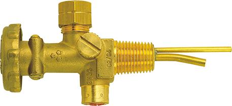 Produktbild von GCE Kleinstflaschenventil Propan G3/8" links mit Überdrucksicherung 1164P 8592346329799