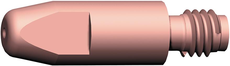 Produktbild von Abicor Binzel Stromdüse M6 E Cu 0,8 mm für AL 1410002 4036584056849