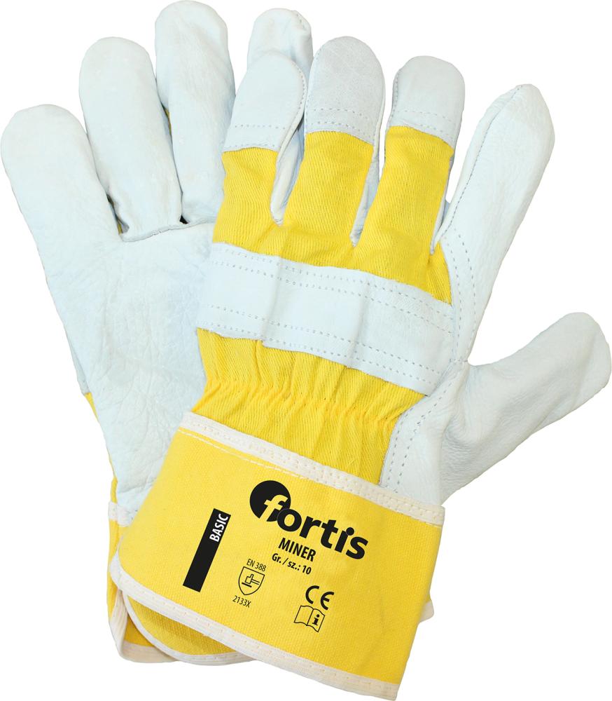 Produktbild von FORTIS Handschuhe Miner Rindnarbenleder Größe 10 (12 Paar) 4272108016 4317784794435