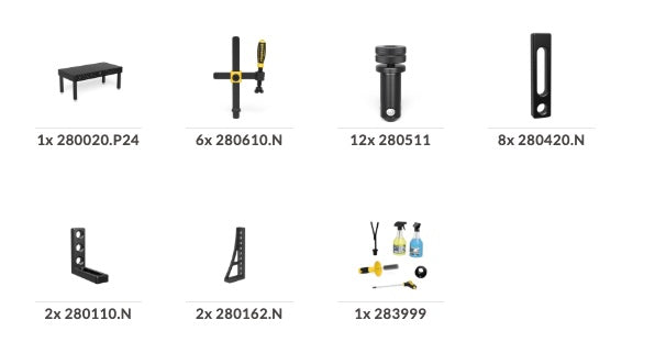 Siegmund 28 Sonderaktion Schweißtisch 2000 x 1000 x 200 mm inkl. Zubehör