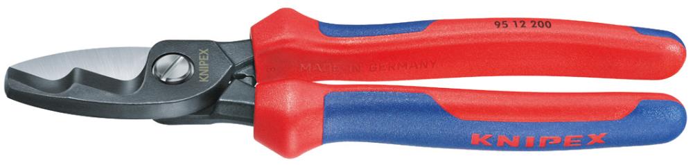 Produktbild von KNIPEX Kabelschere mit Mehrkomponenten-Griff 200mm 95 12 200 4003773047834