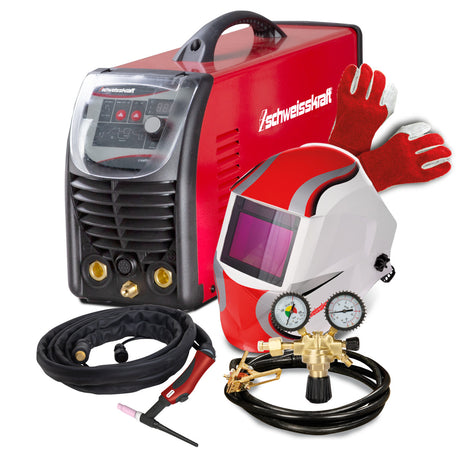 Produktbild von Schweisskraft Tragbarer WIG DC Inverter CRAFT-TIG 201 DC P PULSE Set 1074201SET 4036351262688