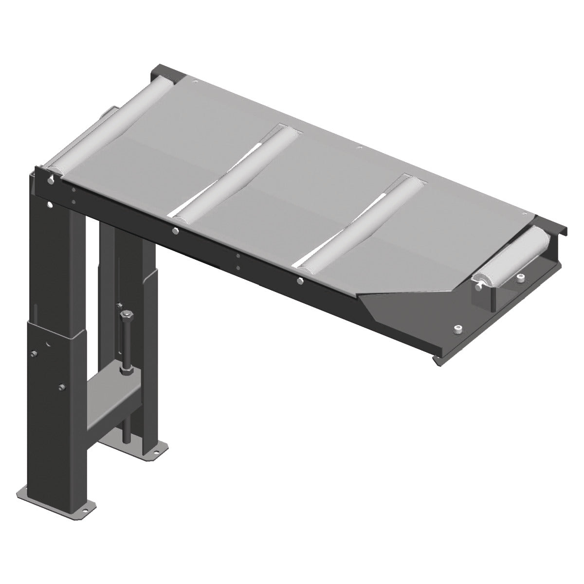 Produktbild von Metallkraft Verbindungsrollenbahn 390 mm, Zufuhrseite, für 60°-Schnitte 3649171 4036351136255