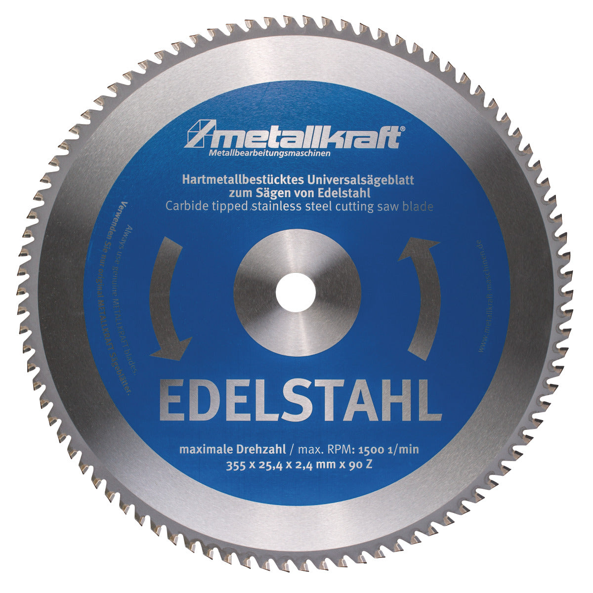 Produktbild von Metallkraft Sägeblatt für Edelstahl Ø 355 x 2,4 x 25,4 mm 3853503 4036351000259