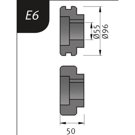 Produktbild von Metallkraft Biegerollensatz Typ E6, Ø 96 x 55 x 50 mm 3880716 4036351159636