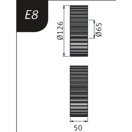 Produktbild von Metallkraft Biegerollensatz Typ E8, Ø 126 x 65 x 50 mm 3880728 4036351159742