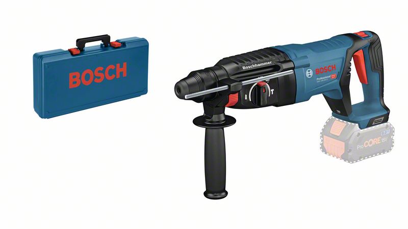 Produktbild von BOSCH Akku-Bohrhammer mit SDS plus GBH 18V-26 D, Solo Version, Handwerkerkoffer 0611916000 3165140953948