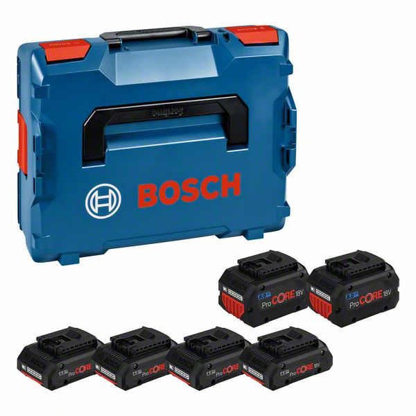 Produktbild von BOSCH Akkupack 4x ProCORE18V 4,0Ah + 2x ProCORE18V 8,0Ah 1600A02A2T 4059952638935