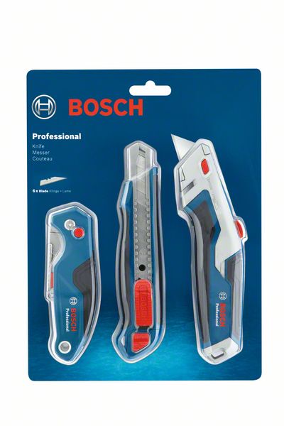Produktbild von BOSCH Combo Kit Messer-Set, 3-teilig 1600A027M4 4059952613864