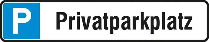 Produktbild von SafetyMarking Parkplatzschild Aluminium B520xH110 mm Privatparkplatz 4367009895 4044589056160