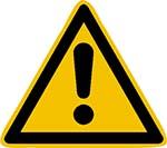 Produktbild von SafetyMarking Warnschild Folie SL 25 mm Warnung vor einer Gefahrenstelle 44 Stück p 4367009795 4044589034403