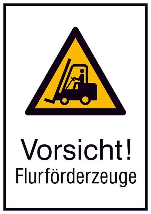 Produktbild von SafetyMarking Warnschild Aluminium B262xH371 mm Vorsicht Flurförderzeuge 4367067785 4044589368027