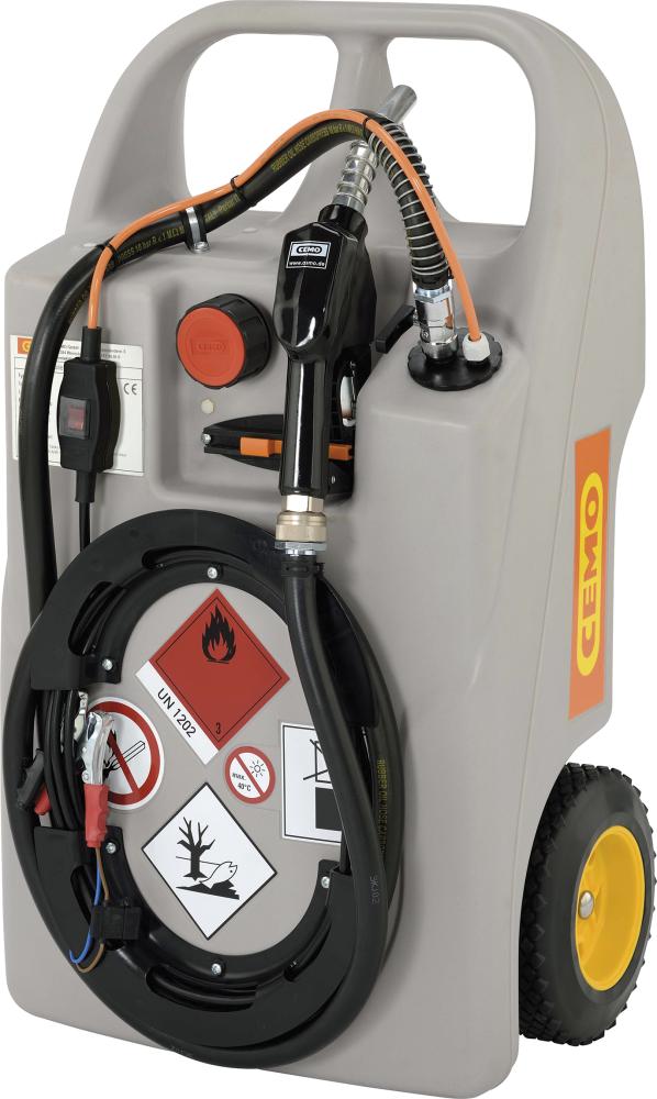 Produktbild von CEMO Dieseltrolley 60 l mit 12V E-Pumpe SP30 und AZV 11133 4052886388303