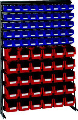 Produktbild von LA-KA-PE Vario-Regal V12B mit 75 PLK-Kästen blau/rot 4332163276517 4031022060556