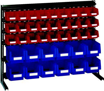 Produktbild von LA-KA-PE Vario-Regal V6B mit 39 PLK-Kästen blau/rot 4332163276487 4031022062055