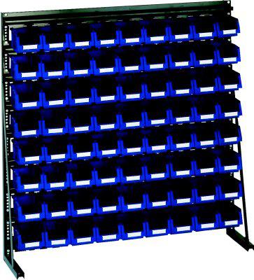 Produktbild von LA-KA-PE Vario-Regal V8A mit 72 PLK-Kästen blau 4332163276494 4031022062338