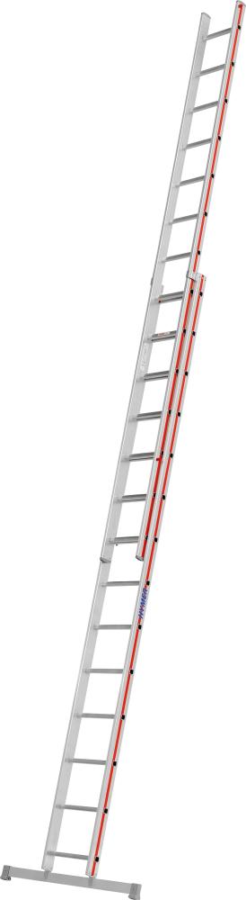 Produktbild von Hymer Schiebeleiter zweiteilig 2x14 Sprossen AH 7,40m 404628 4019502339156