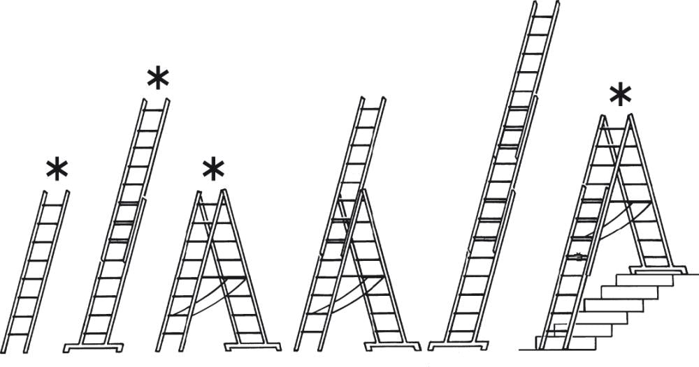 Produktbild von Hymer Mehrzweckleiter 3-teilig 3x8 Sprossen AH 5,79m 4367049510 4019502339187